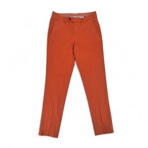 BONOBOS Refined Stretch Chinos Slim Taper‎ Pants Rust Orange 31x32 New